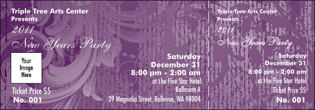 Year Classic Purple General Admission Ticket Product Front