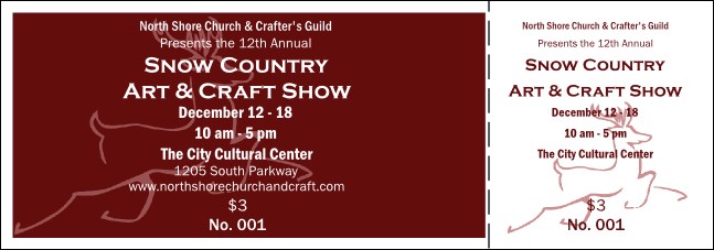 Christmas Reindeer General Admission Ticket 001