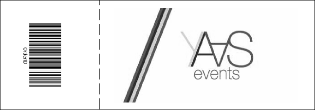 Black and White New Year's General Admission Ticket 001 Product Back