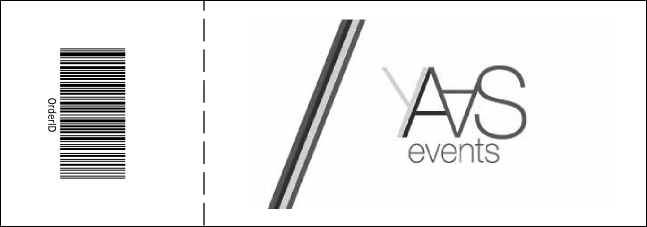 Christmas Black and White General Admission Ticket 001 Product Back