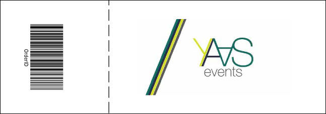 Green Two-Tone General Admission Ticket Product Back