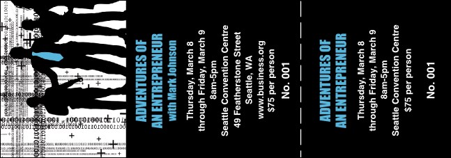 Business Event Ticket 001 Product Front