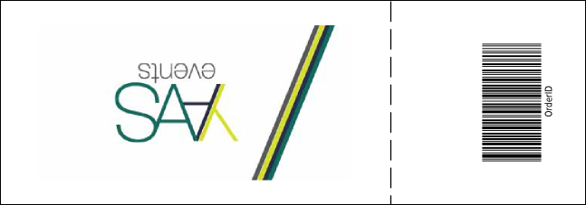 Golf Event Ticket Product Back