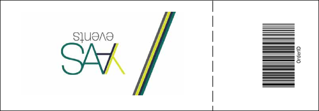 Green Squares Ticket Product Back