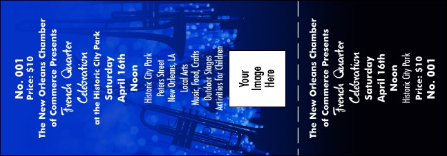 Jazz Concert Event Ticket Product Front