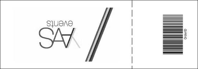 Jazz Concert Event Ticket (Black and White) Product Back