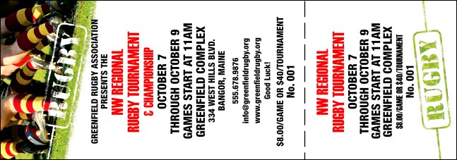 Rugby Event Ticket