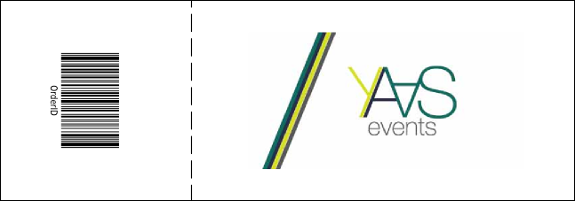 Green Ribbon Event Ticket Product Back