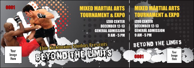 MMA Frontkick Event Ticket Product Front