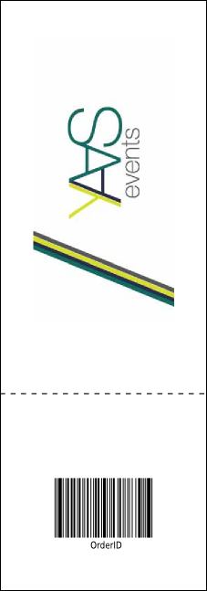 Ski Race Event Ticket Product Back