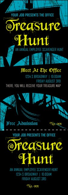 Pirate Ship Event Ticket Product Front