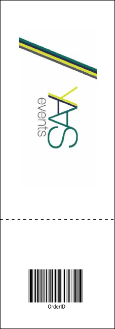 Fashion Show Event Ticket Product Back