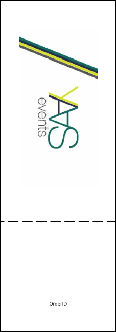 Your Photo Concert Blue Event Ticket Product Back