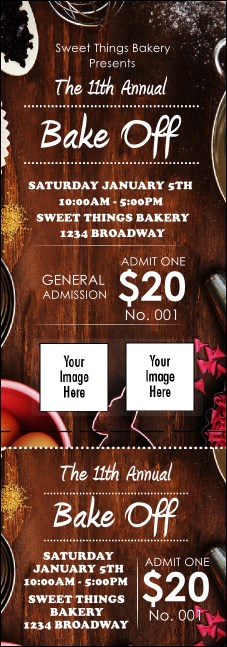 Baking Event Ticket Product Front