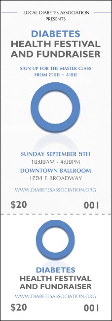 Diabetes Event Ticket