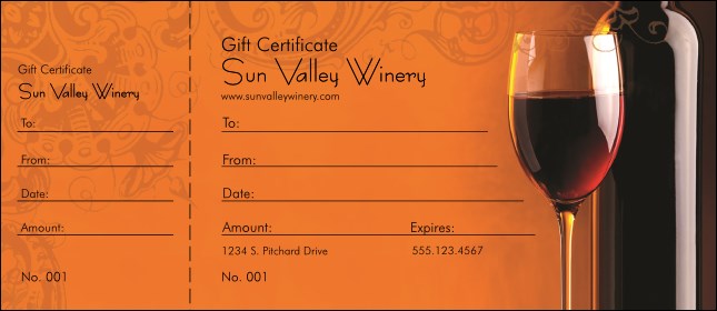 Wine Gift Certificate