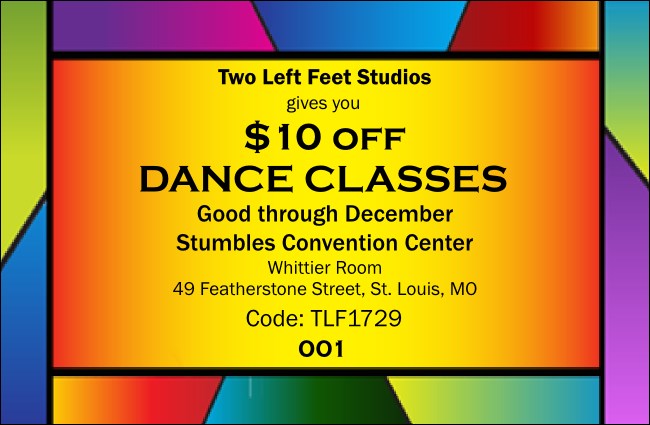 colourful All Purpose Coupon