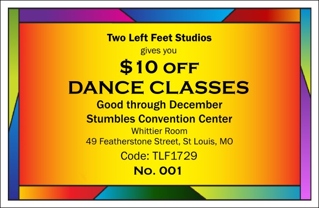 colourful All Purpose Coupon 002