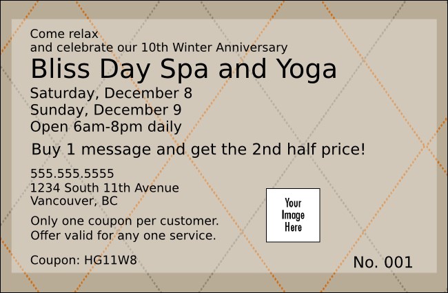 Argyle Coupon 1