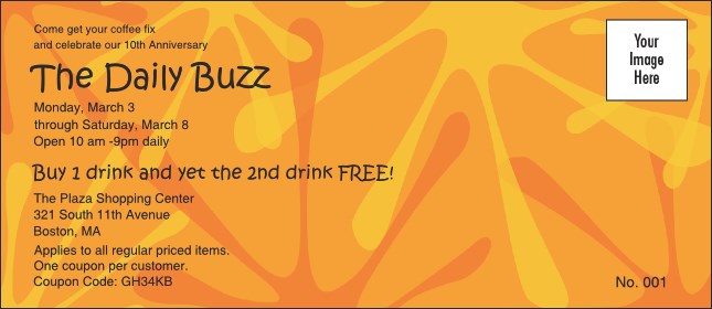 Orange Fun Coupon 2 Product Front