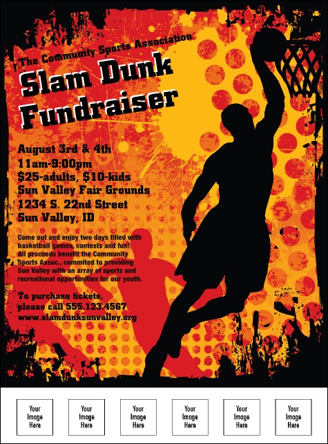 Basketball Dunk Flyer Product Front