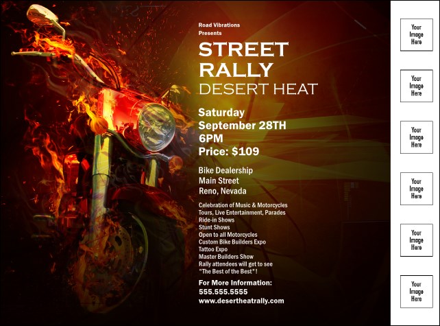 Motorcycle Flyer Product Front