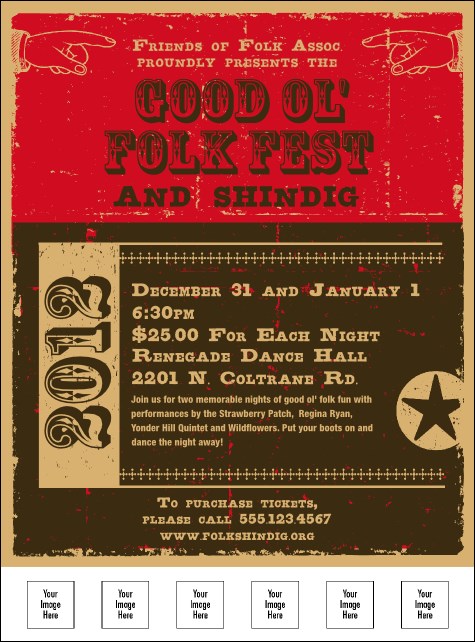 2012 Woodcut Flyer Product Front