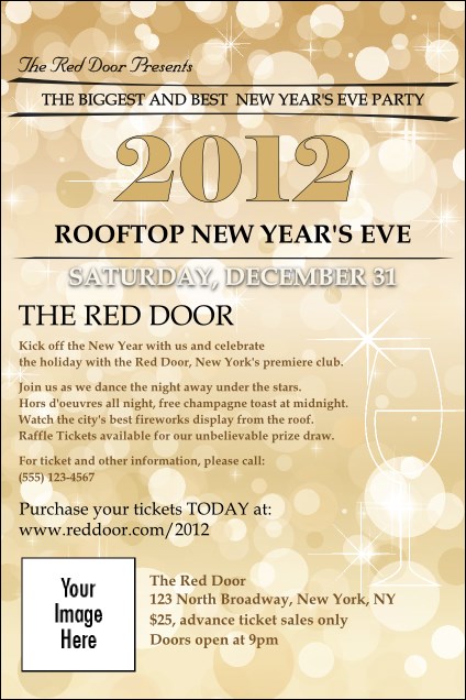 Gold Glitter Poster Product Front