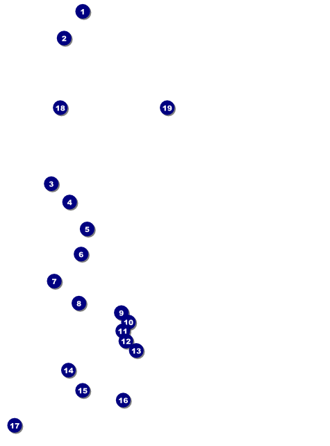 Sports Flyer 002 in Blue and Gold Front Field Markers