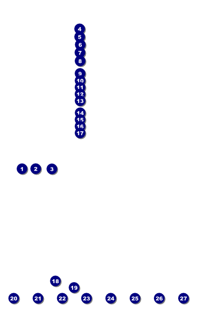 Toronto Poster (White) Front Field Markers