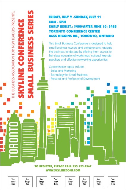 Toronto Poster (White) Product Front