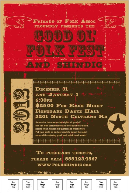 2012 Woodcut Poster Product Front