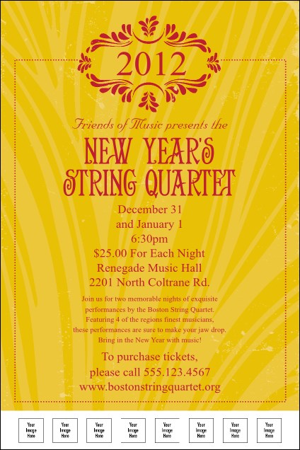 2012 Gold Semi-Formal Logo Poster Product Front