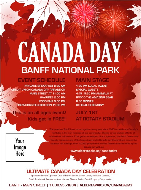 Canada Day Flyer Product Front