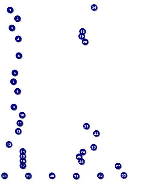 Run for a Cause Blue & Green Logo Flyer Front Field Markers