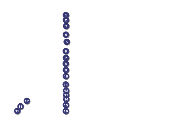 Wedding Flower Motif Poster Front Field Markers