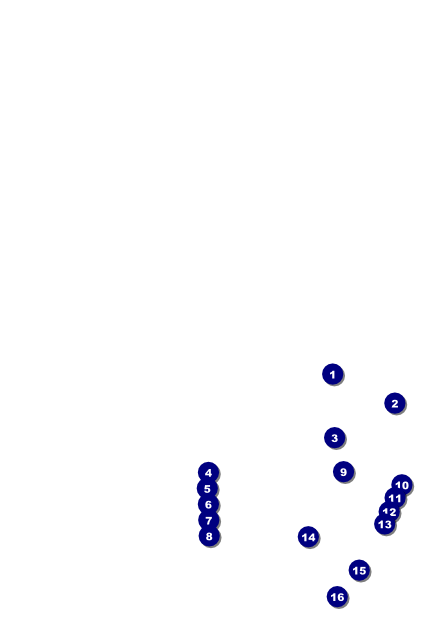 Modern Dance White Poster Front Field Markers