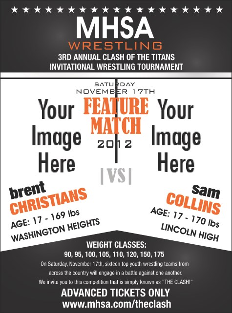 Wrestling Flyer (Black) Product Front