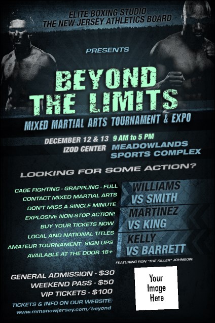 MMA Main Event Poster (Blue)