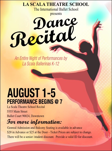 Dance Silhouette Flyer