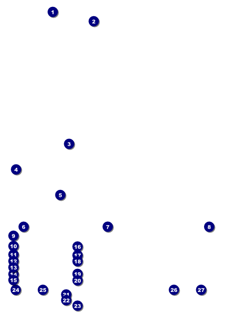Football Purple Flyer Front Field Markers