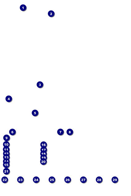 Football Purple Logo Poster Front Field Markers