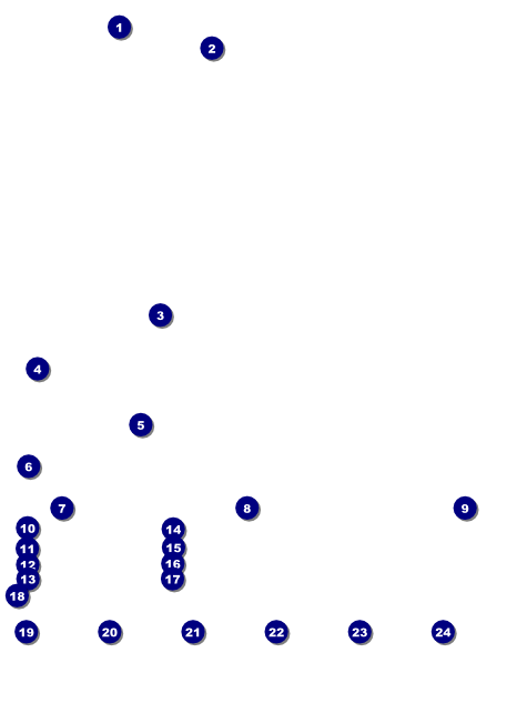 Football Purple Logo Flyer Front Field Markers
