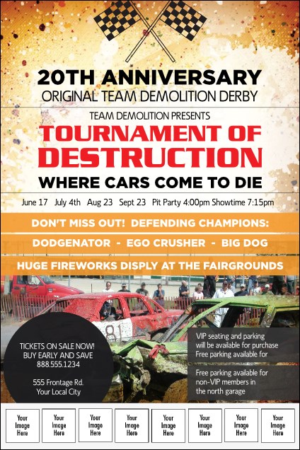 Crash Zone Logo Poster Product Front