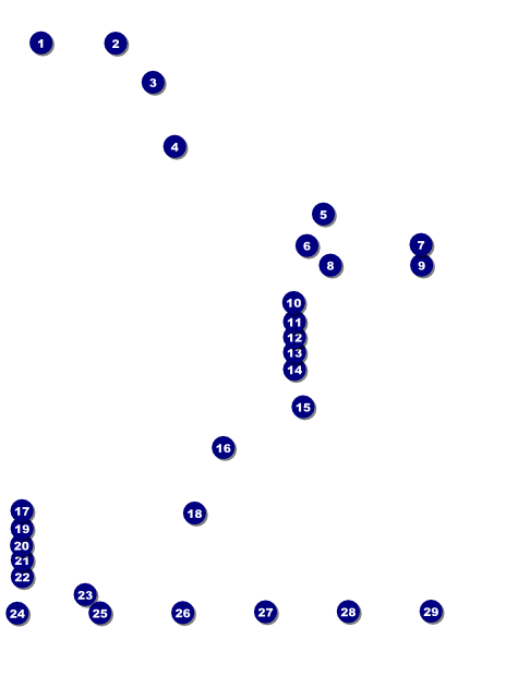 Class Reunion Mascot Blue Logo Flyer Front Field Markers