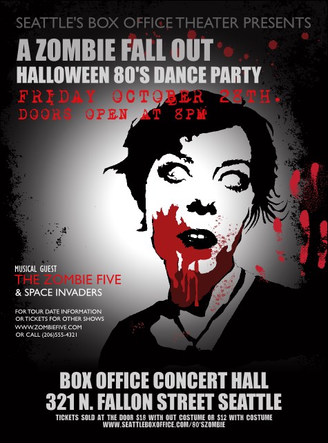 Zombie Woman Flyer Product Front