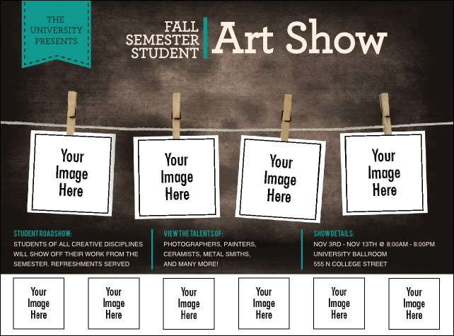 Image Upload Polaroid Flyer Sponsor Product Front