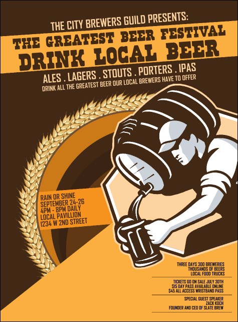 Beer Festival Artisan Flyer