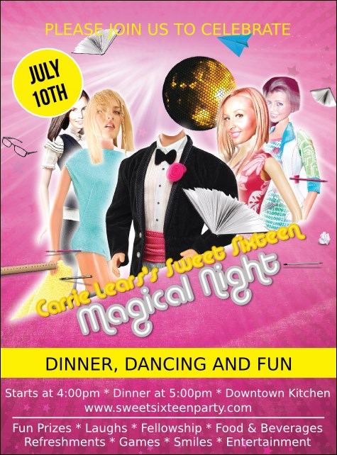 Birthday Party Flyer Product Front