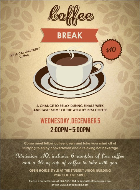 Coffee Flyer Product Front